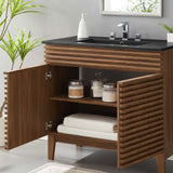 Vera 36" Bathroom Vanity in Walnut Black