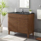 Vera 36" Bathroom Vanity in Walnut Black