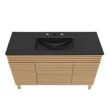 Vera 48" Single Sink Bathroom Vanity in Oak Black