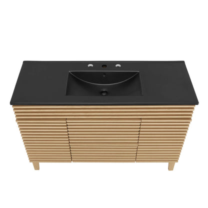 Render 48" Single Sink Bathroom Vanity by Furniture For America