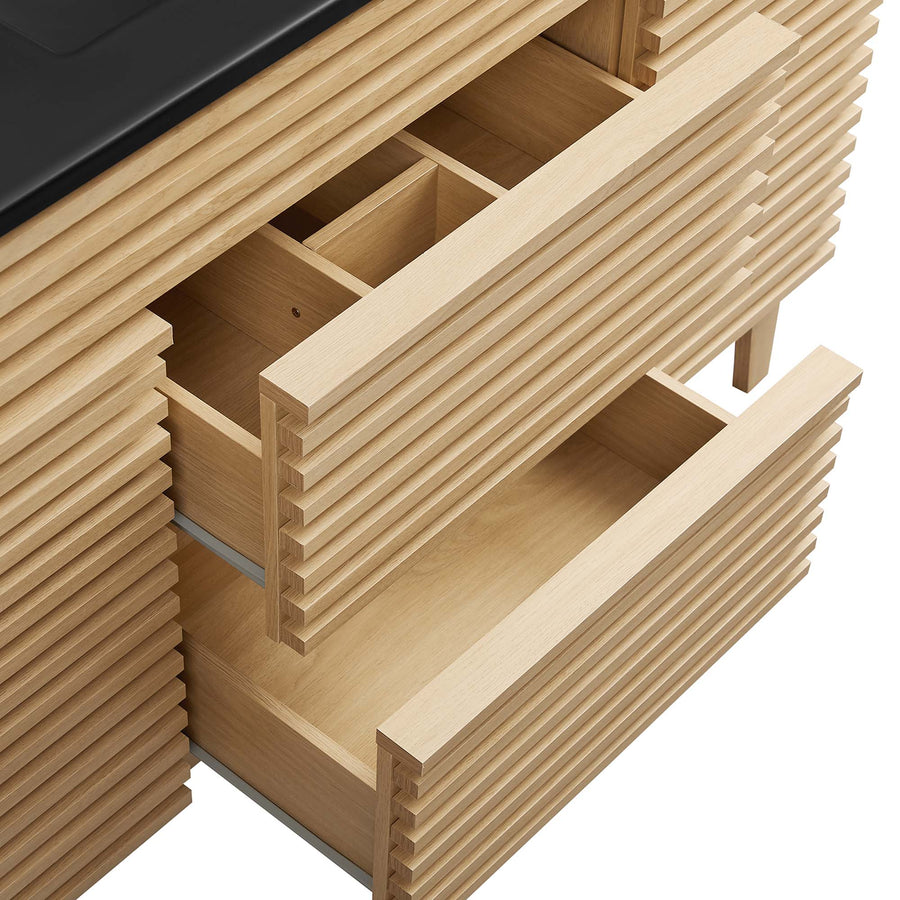 Vera 48" Single Sink Bathroom Vanity in Oak Black