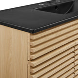 Vera 48" Single Sink Bathroom Vanity in Oak Black