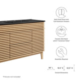 Vera 48" Single Sink Bathroom Vanity in Oak Black