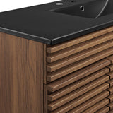 Vera 48" Single Sink Bathroom Vanity in Walnut Black
