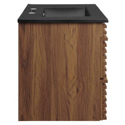 Render 30" Wall-Mount Bathroom Vanity by Furniture For America
