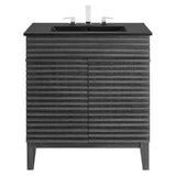 Vera 30" Bathroom Vanity in Charcoal Black