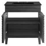Vera 30" Bathroom Vanity in Charcoal Black