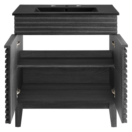 Render 30" Bathroom Vanity in Charcoal Black