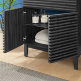 Vera 30" Bathroom Vanity in Charcoal Black