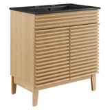 Vera 30" Bathroom Vanity in Oak Black