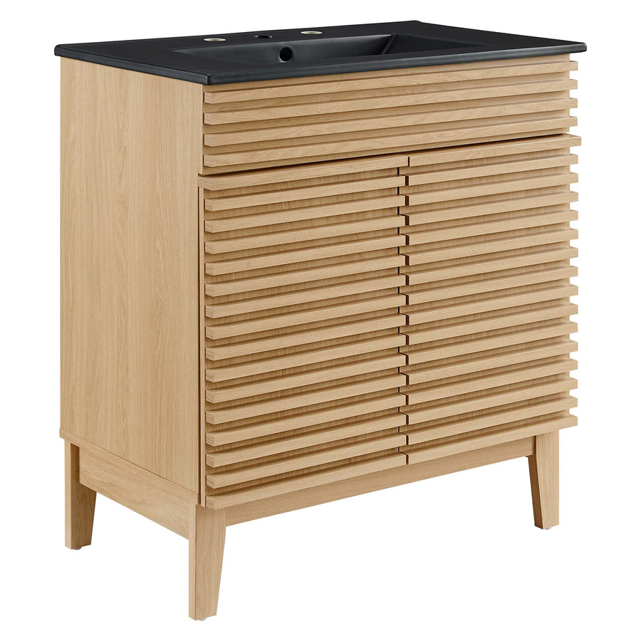 Vera 30" Bathroom Vanity in Oak Black