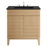 Vera 30" Bathroom Vanity in Oak Black