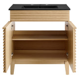 Vera 30" Bathroom Vanity in Oak Black