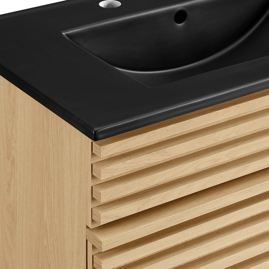 Vera 30" Bathroom Vanity in Oak Black