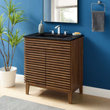 Vera 30" Bathroom Vanity in Walnut Black