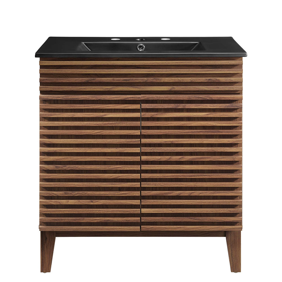 Vera 30" Bathroom Vanity in Walnut Black