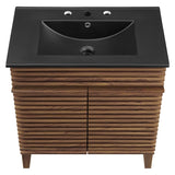 Vera 30" Bathroom Vanity in Walnut Black