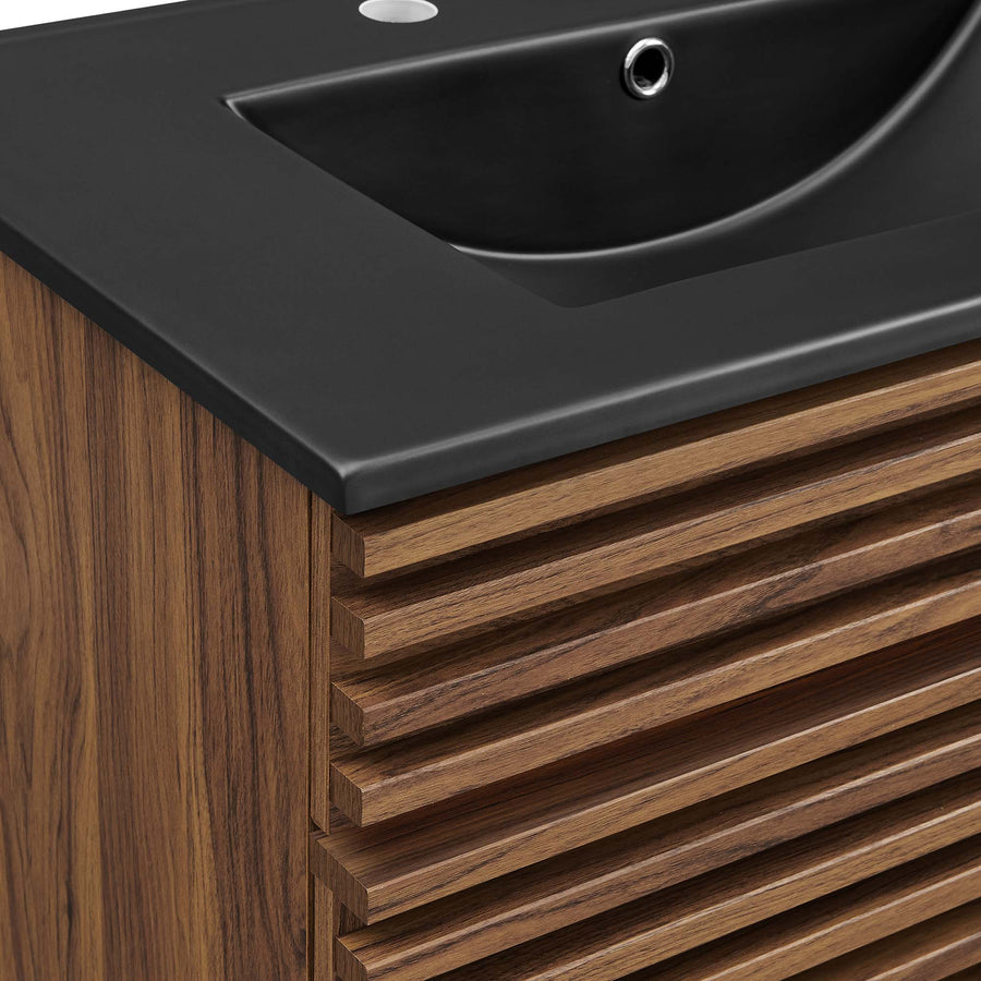 Vera 30" Bathroom Vanity in Walnut Black