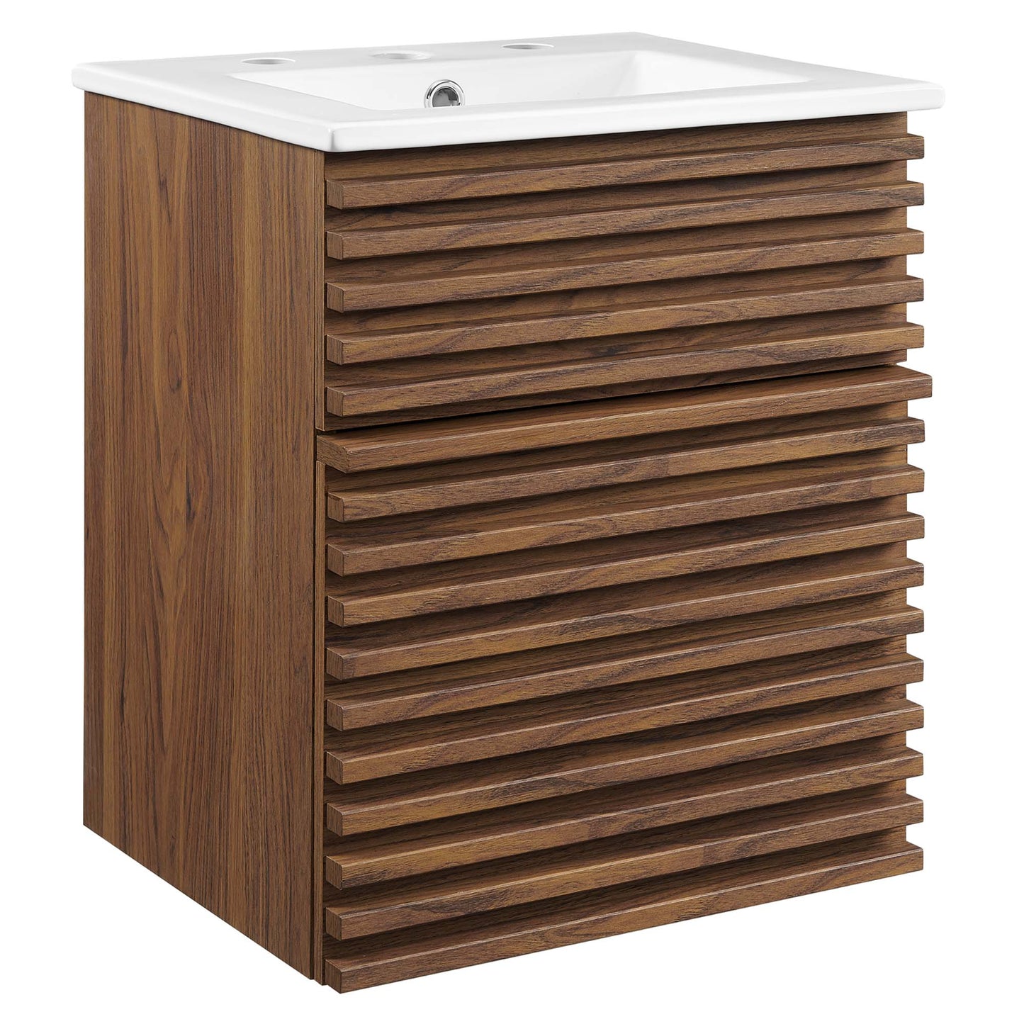 Render 18" Wall-Mount Bathroom Vanity by Furniture For America