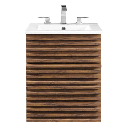 Render 18" Wall-Mount Bathroom Vanity by Furniture For America