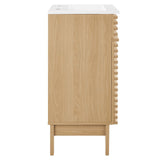 Vera 18" Bathroom Vanity Cabinet in Oak White