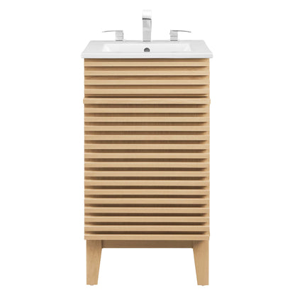 Render 18" Bathroom Vanity Cabinet by Furniture For America