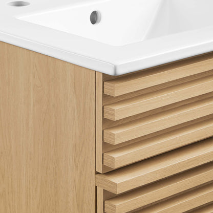 Render 18" Bathroom Vanity Cabinet by Furniture For America