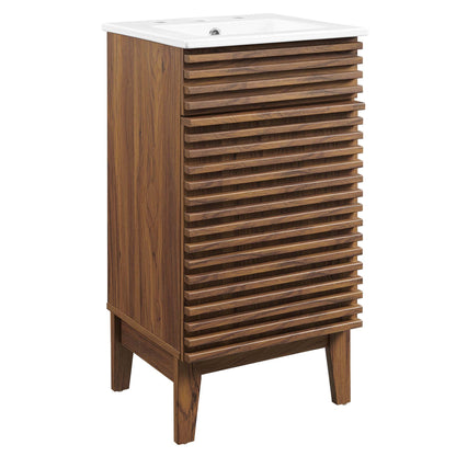 Render 18" Bathroom Vanity Cabinet by Furniture For America