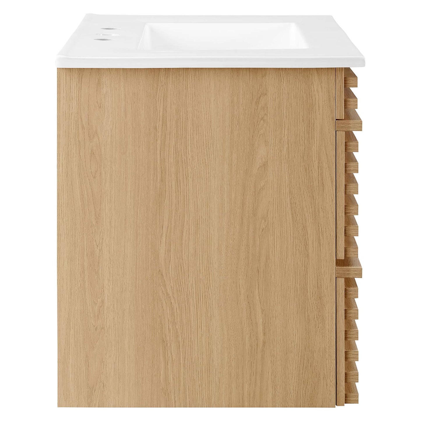 Render 30" Wall-Mount Bathroom Vanity by Furniture For America