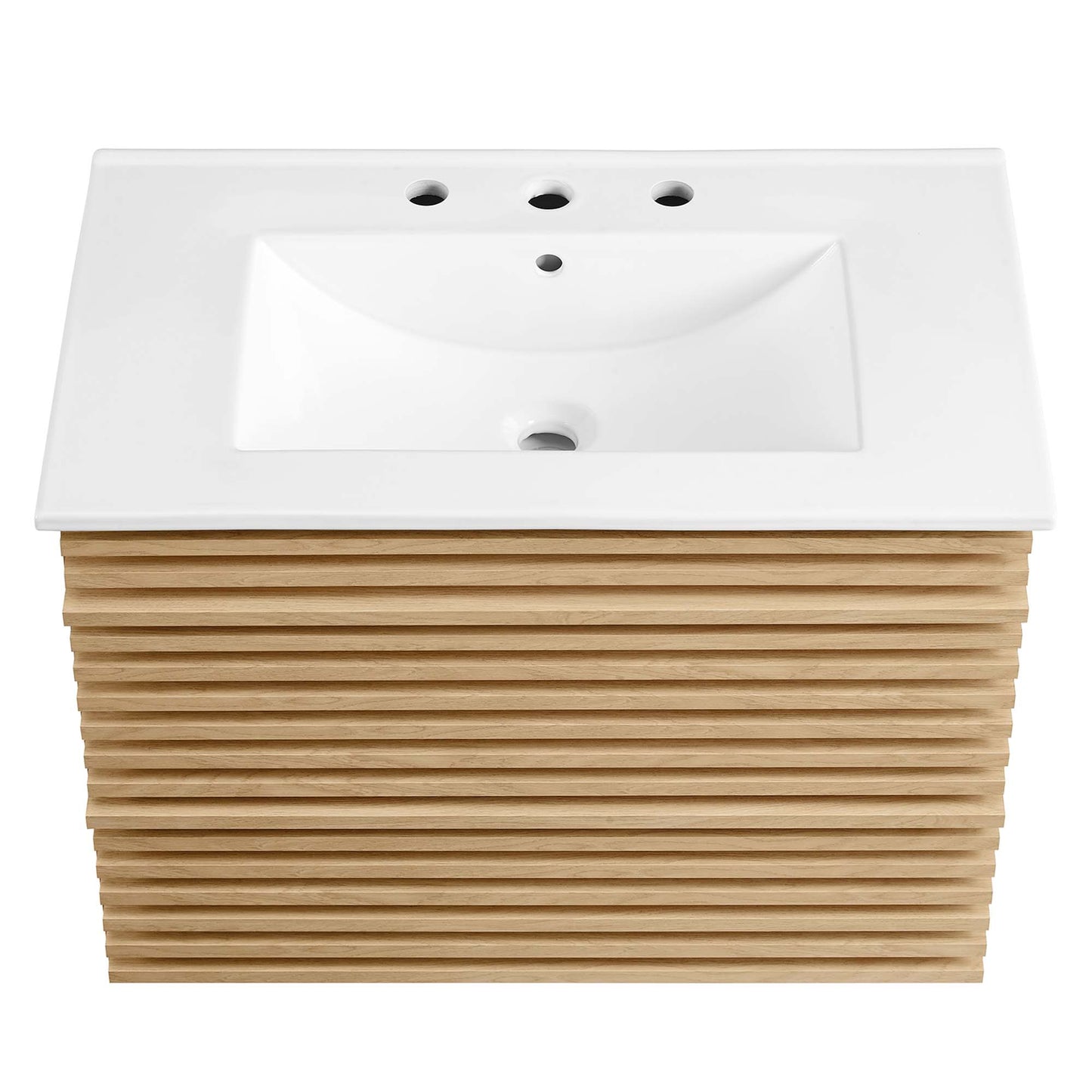 Render 30" Wall-Mount Bathroom Vanity by Furniture For America