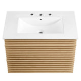Vera 30" Wall-Mount Bathroom Vanity in Oak White