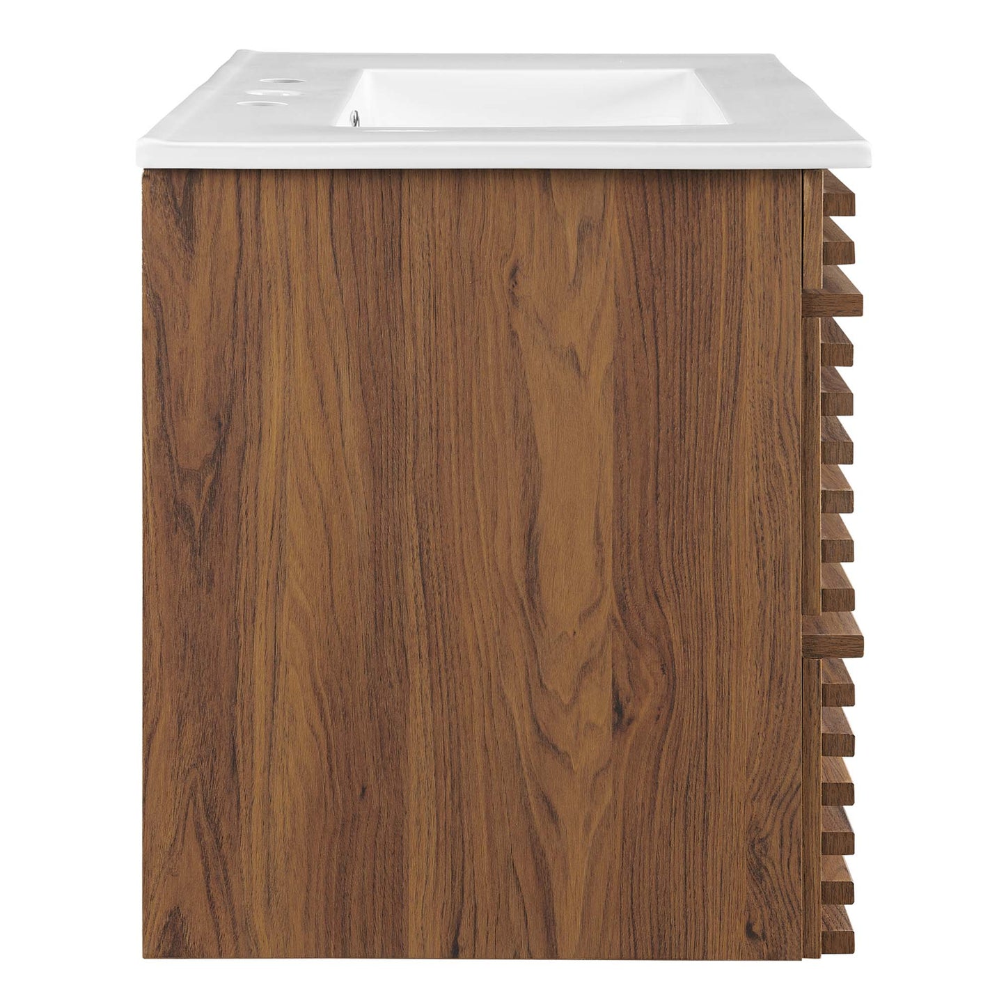 Render 30" Wall-Mount Bathroom Vanity by Furniture For America