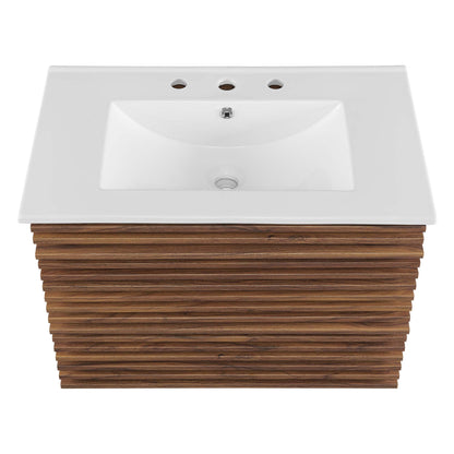 Render 30" Wall-Mount Bathroom Vanity by Furniture For America