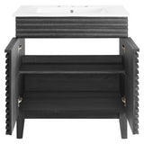 Vera 30" Bathroom Vanity Cabinet in Charcoal White