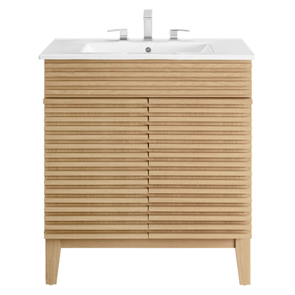 Render 30" Bathroom Vanity Cabinet by Furniture For America