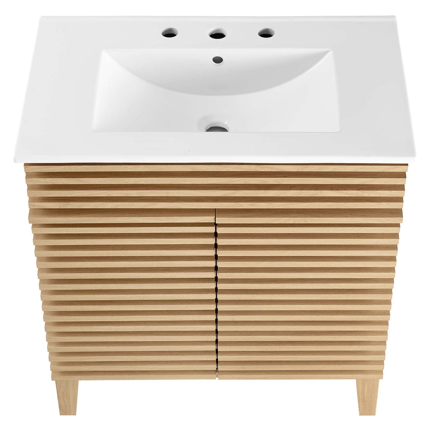 Render 30" Bathroom Vanity Cabinet by Furniture For America