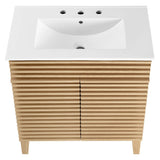 Vera 30" Bathroom Vanity Cabinet in Oak White