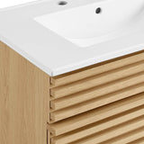 Vera 30" Bathroom Vanity Cabinet in Oak White