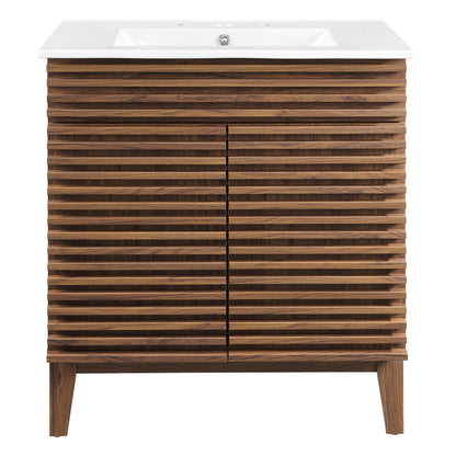 Render 30" Bathroom Vanity Cabinet by Furniture For America