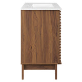 Vera 30" Bathroom Vanity Cabinet in Walnut White