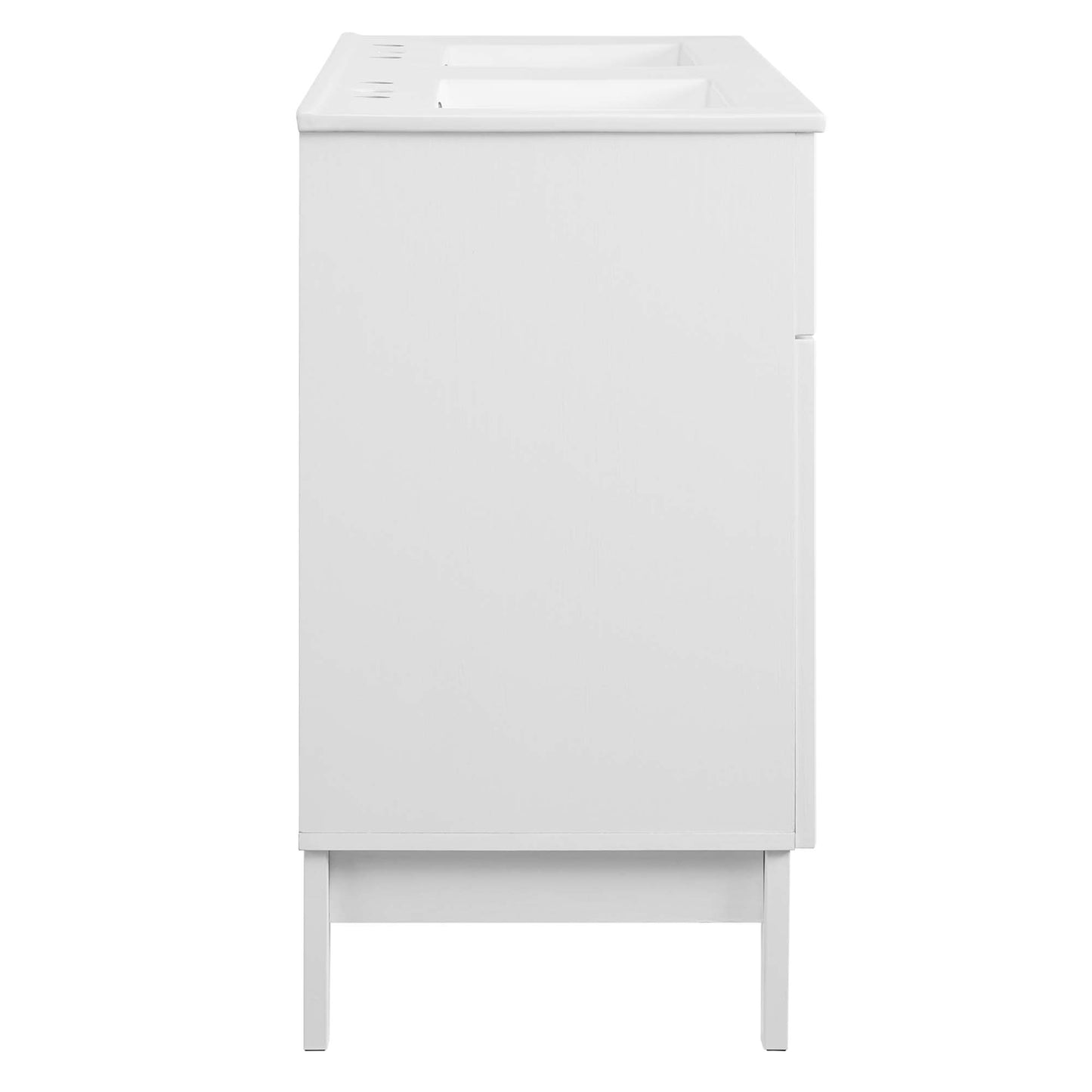 Isle 48" Double Bathroom Vanity Cabinet by Furniture For America