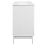 Vance 48" Double Bathroom Vanity Cabinet in White White