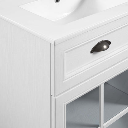 Isle 48" Double Bathroom Vanity Cabinet by Furniture For America