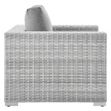 Sienna 3-Piece Outdoor Patio Set in Light Gray Gray