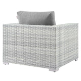 Sienna 3-Piece Outdoor Patio Set in Light Gray Gray