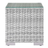 Sienna 3-Piece Outdoor Patio Set in Light Gray Gray