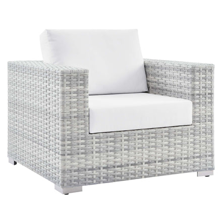 Convene 3-Piece Outdoor Patio Set in Light Gray White
