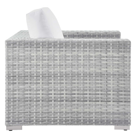 Convene 3-Piece Outdoor Patio Set in Light Gray White