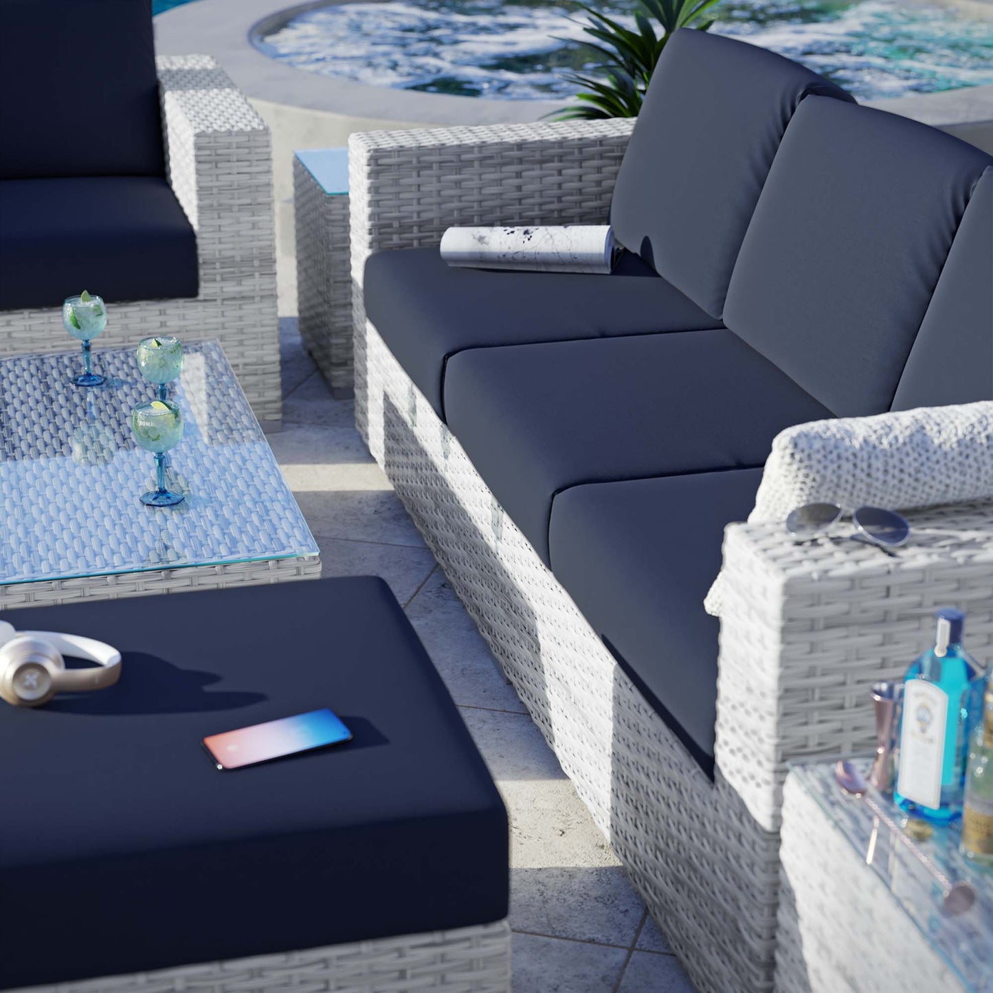 Convene 6-Piece Outdoor Patio Set by Furniture For America