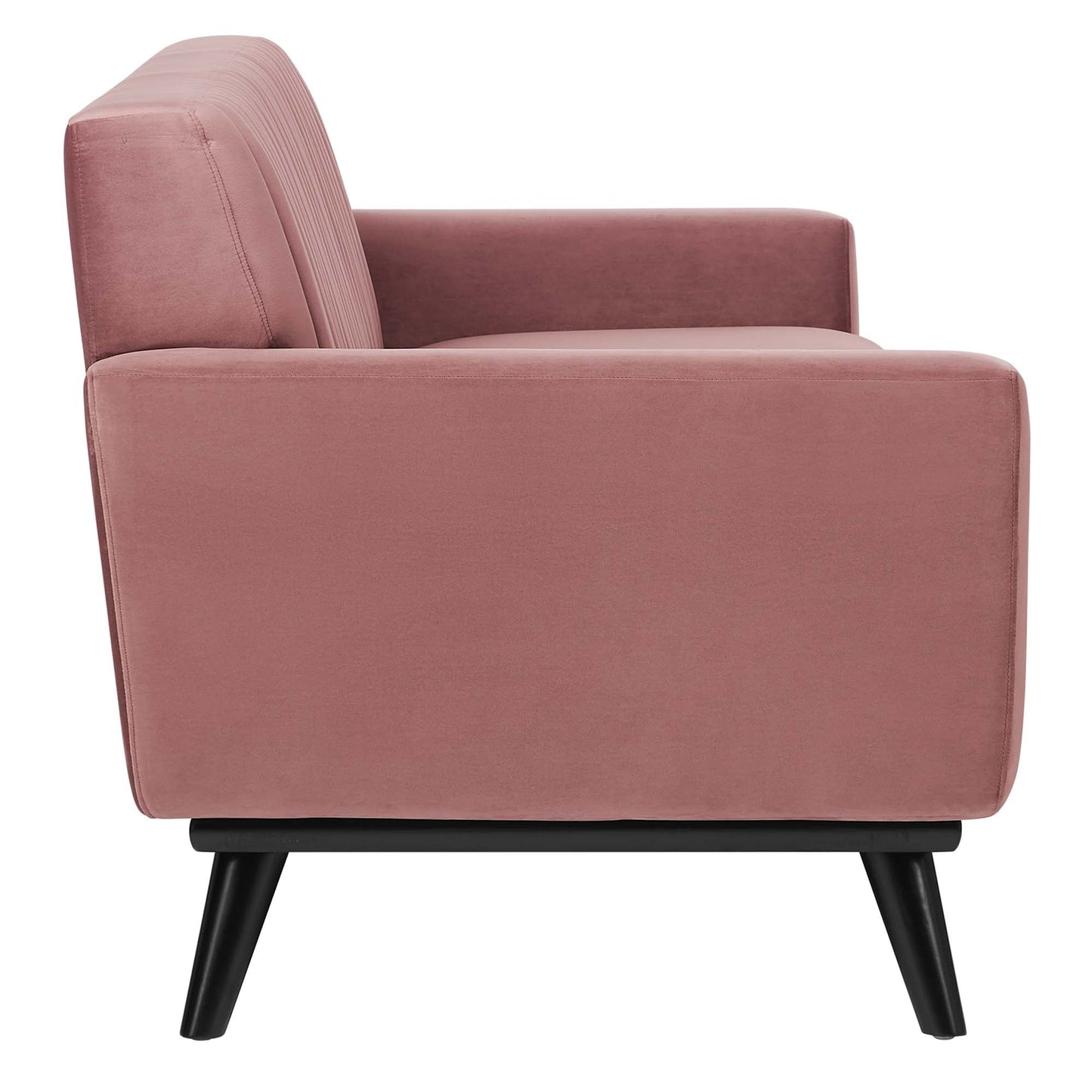 Engage Channel Tufted Performance Velvet Sofa by Furniture for America